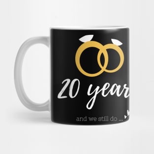 20th year anniversary wedding Mug